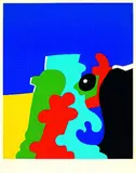 Otmar Alt, Komposition, 1967, Silkscreen in colours