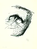 Gustav Seitz, Portrait B. Brecht, 1967, Lithograph