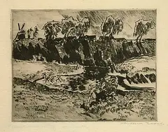 Arthur Illies, Alstertal, Drypoint