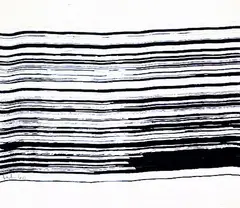Leo Erb, Linienkomposition, 1960, Brush and Indian ink drawing