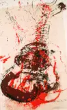 Arman, 2 sheets: Accumulations of Violins. Musical Accumulations, 1977, Lithograph in colours