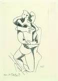 Ossip Zadkine, 2 sheets: Ombres et Tourbes. Ton Torse lentement se Cambre