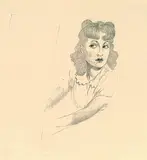 Mac Zimmermann, Mädchenporträt, Pencil drawing