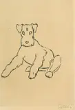 Renée Sintenis, Foxterrier, Etching