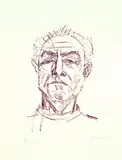 Eduard Bargheer, Selbstbildnis, 1965, Lithograph