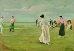 Max Liebermann, Tennisspieler am Meer - 1. Fassung, 1901, Oil on canvas