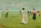 Max Liebermann, Tennisspieler am Meer - 1. Fassung, 1901, Oil on canvas