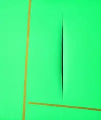 Lucio Fontana, Concetto spaziale, Attesa, 1964, Water-tempera