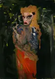 Walter Jacob, Selbst als Transvestit, 1920, Oil