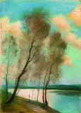 Lesser Ury, Frühling, 1903, Pastel