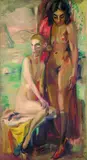 Max Ackermann, Badende V, 1930, Oil on canvas