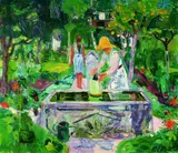 Maria Caspar-Filser, Garten, Oil on canvas
