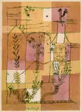 Paul Klee, Hoffmanneske Szene, 1921, Lithograph in colours