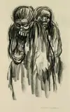 Zwei Frauen by Käthe Kollwitz, 1919, Charcoal drawing, sold Dec 2004