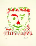 Pablo Picasso, Le Clown, 1968, Lithograph in colours