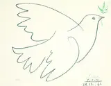 Pablo Picasso, Colombe volant, 1961, Photo-lithograph