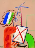 Ohne Titel by Horst Antes, 1963, Pastel, sold Dec 2004