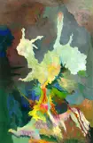 Bernard Schultze, Erscheinung in fahlem Licht, 1994, Oil on canvas