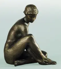 Siesta by Fritz Klimsch, 1955, Bronze, sold Dec 2004