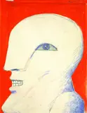 Kopf by Horst Antes, 1974, Watercolour, sold Dec 2004