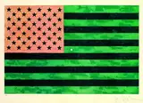 Jasper Johns, Flag, 1969, Offset in colours
