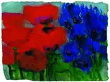 Klaus Fußmann, Mohn und Königskerzen