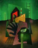 Hans Thiemann, Stillleben des Archäologen, 1947, Oil on canvas