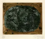 Georges Braque, Char Noir (Char V), 1958, Etching and aquatint