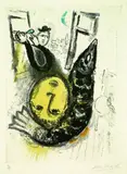 Marc Chagall, De mauvais Sujet, 1958, Etching in colours