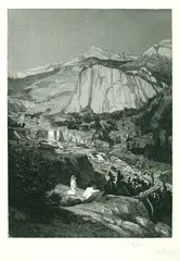 Mondnacht by Max Klinger, Etching and aquatint, sold Dec 2004