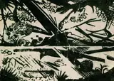Franz Marc, Pferd und Igel, 1913, Woodcut