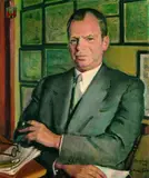 Eugen Spiro, Herrenbildnis (Herm. C. Starck), 1956, Oil on canvas