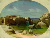 Peter von Hess, Kleine Marina bei Capri, 1848, Oil on canvas