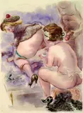 Nachmittag by George Grosz, 1925, Watercolour, sold Oct 2004