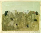 Paysage Rocheux by Zoran Mušič, 1979, Gouache, sold Oct 2004