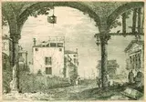 Antonio Canaletto, Der Säulengang mit der Laterne, Etching
