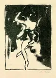 Emil Nolde, Tänzerin (klein), 1911, Lithograph