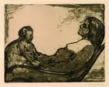 Emil Nolde, Im Schaukelstuhl, 1906, Etching