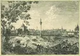 Antonio Canaletto, Imaginärer Blick auf Padua, Etching