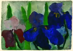 Iris by Klaus Fußmann, 2001, Watercolour, sold Oct 2004