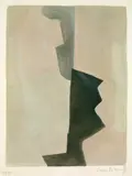 Serge Poliakoff, Composition grise, 1963, Etching in colours