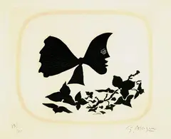 Août - Frontispiz by Georges Braque, 1958, Etching and aquatint in colours, sold Oct 2004