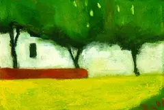 Blühender Raps by Klaus Fußmann, 2003, Pastel, sold Oct 2004