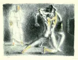 Scuola di gladiatori II by Giorgio de Chirico, 1929, Lithograph in colours, sold Oct 2004