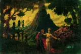 Melchior Lechter, Legenda Peregrina, 1923, Oil on canvas