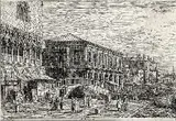 Antonio Canaletto, Le Preson. V. (Die Bleikammern in Venedig), Etching