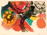 Komposition by Ernst Wilhelm Nay, 1958, Lithograph in colours, sold Oct 2004