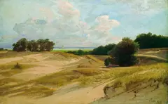 Dünenlandschaft by Valentin Ruths, 1878, Oil on cardboard, sold Oct 2004