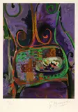 Georges Braque, La chaise, 1962, lithograph in colors
