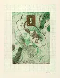 Max Ernst, Invitation au voyage, 1971, Etching in colours